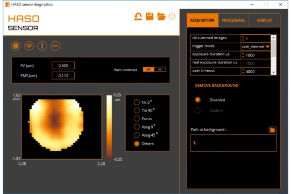 Wave Camera Program WAVETUNE Adaptive Optics software | Imagine Optic
